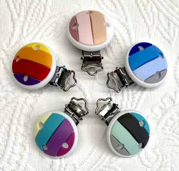 Silikon Musterclips RAINBOW