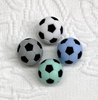 Beissmotiv Fussball RUND zweifarbig klein