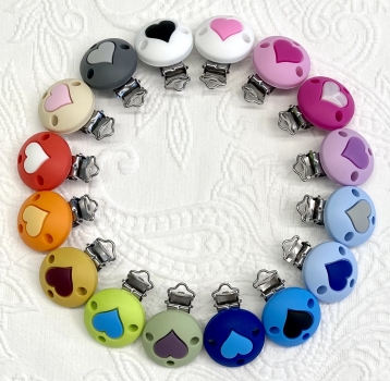 Silikonclips Herz