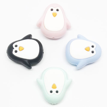 Beissmotiv Pinguin mehrfarbig klein