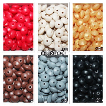 Silikon-Linsen 12mm (Pack à 100 Perlen)