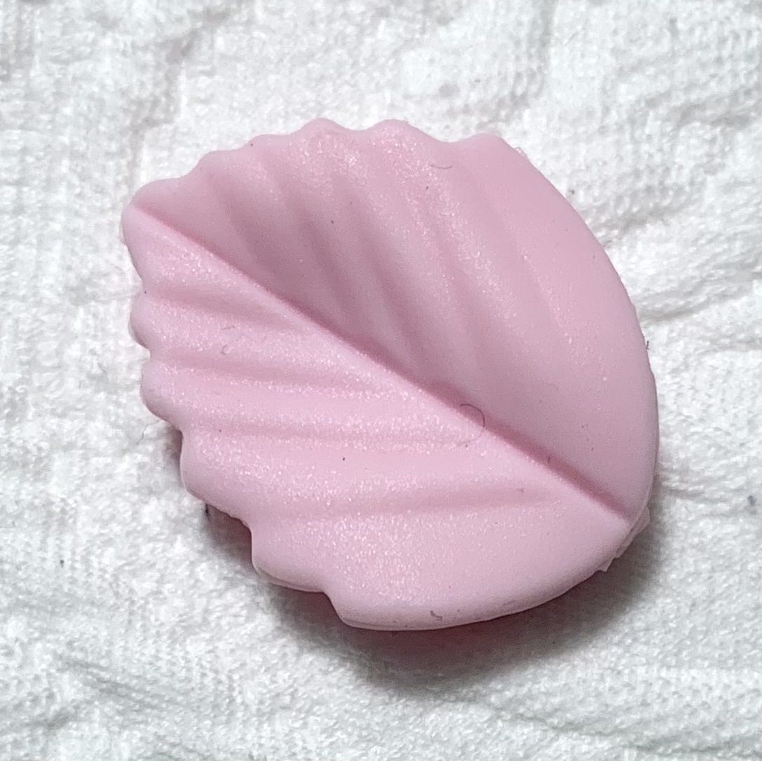 Beissmotiv 3D Blatt pastellrosa 