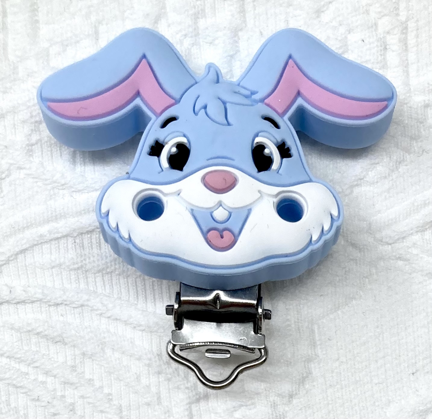 Silikon Formclips Häsli Babyblau 