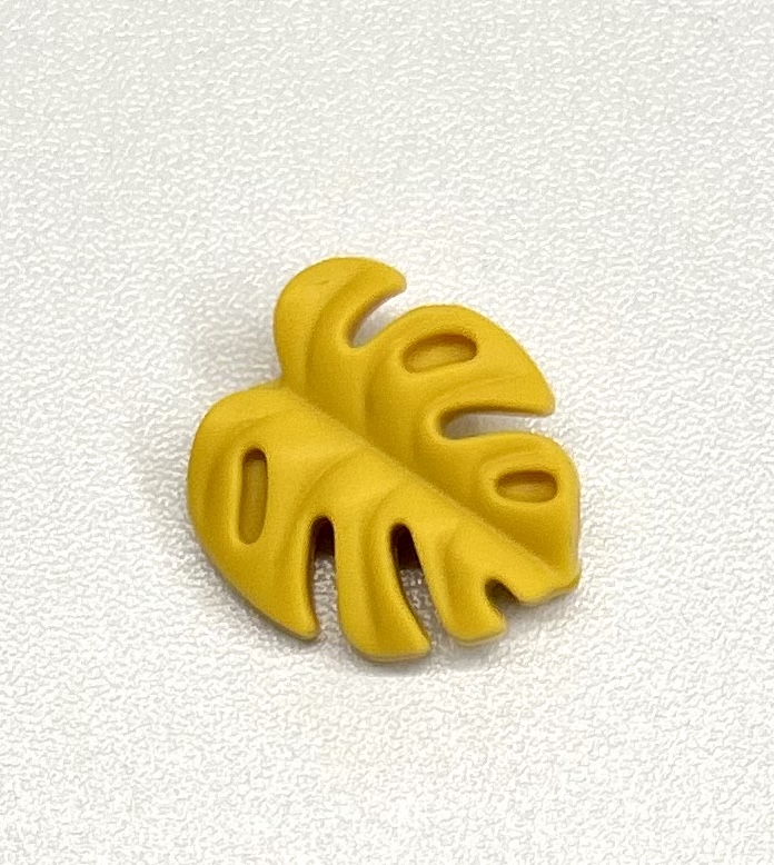 3D Blatt „Monstera“ senfgelb 