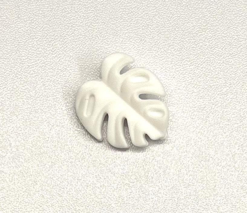 3D Blatt „Monstera“ weiss