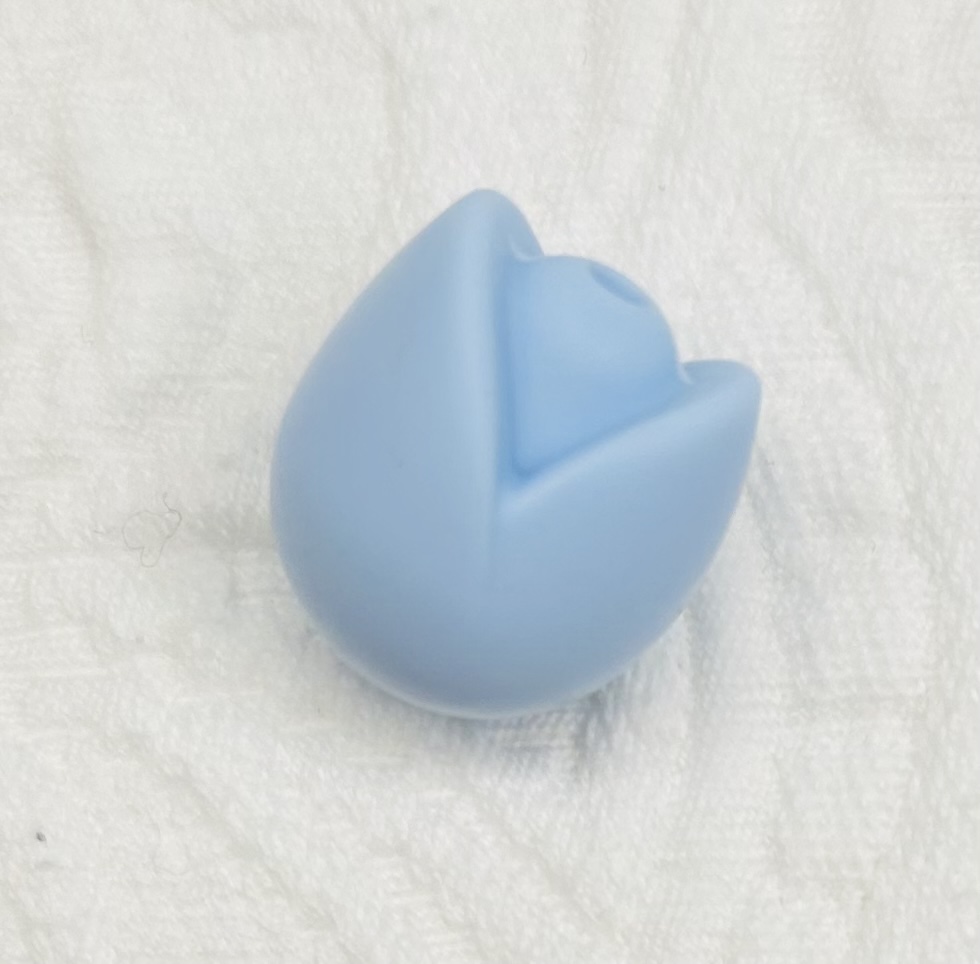 Beissmotiv Tulpe pastellblau 
