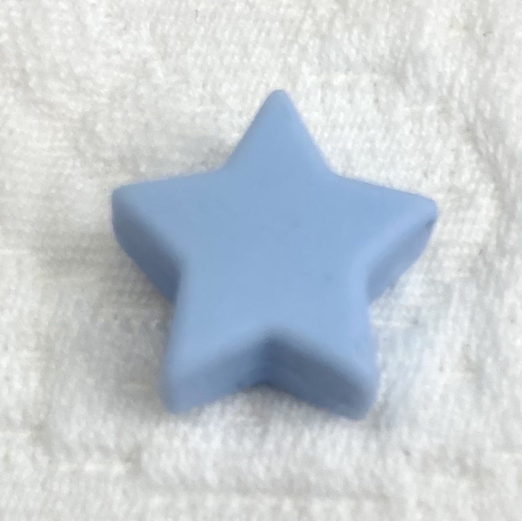 Beissmotiv Mini Sternli pastellblau 