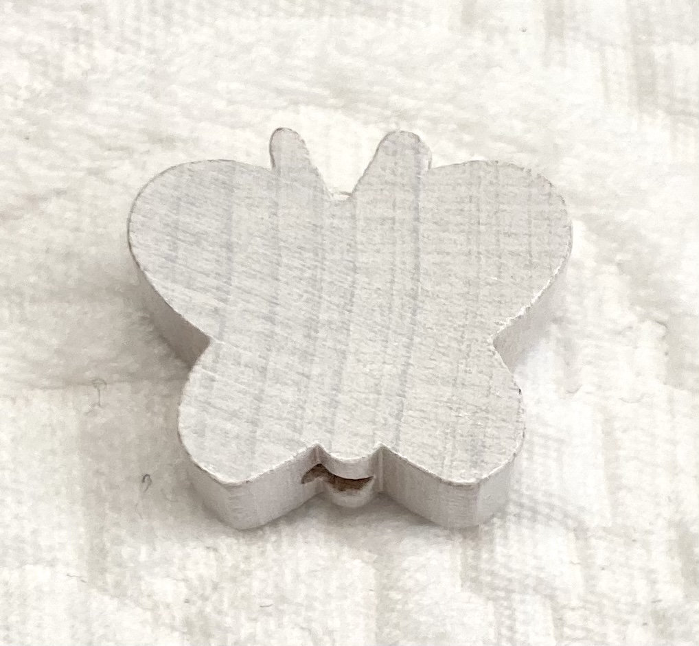 Schmetterlinge uni mini weiss
