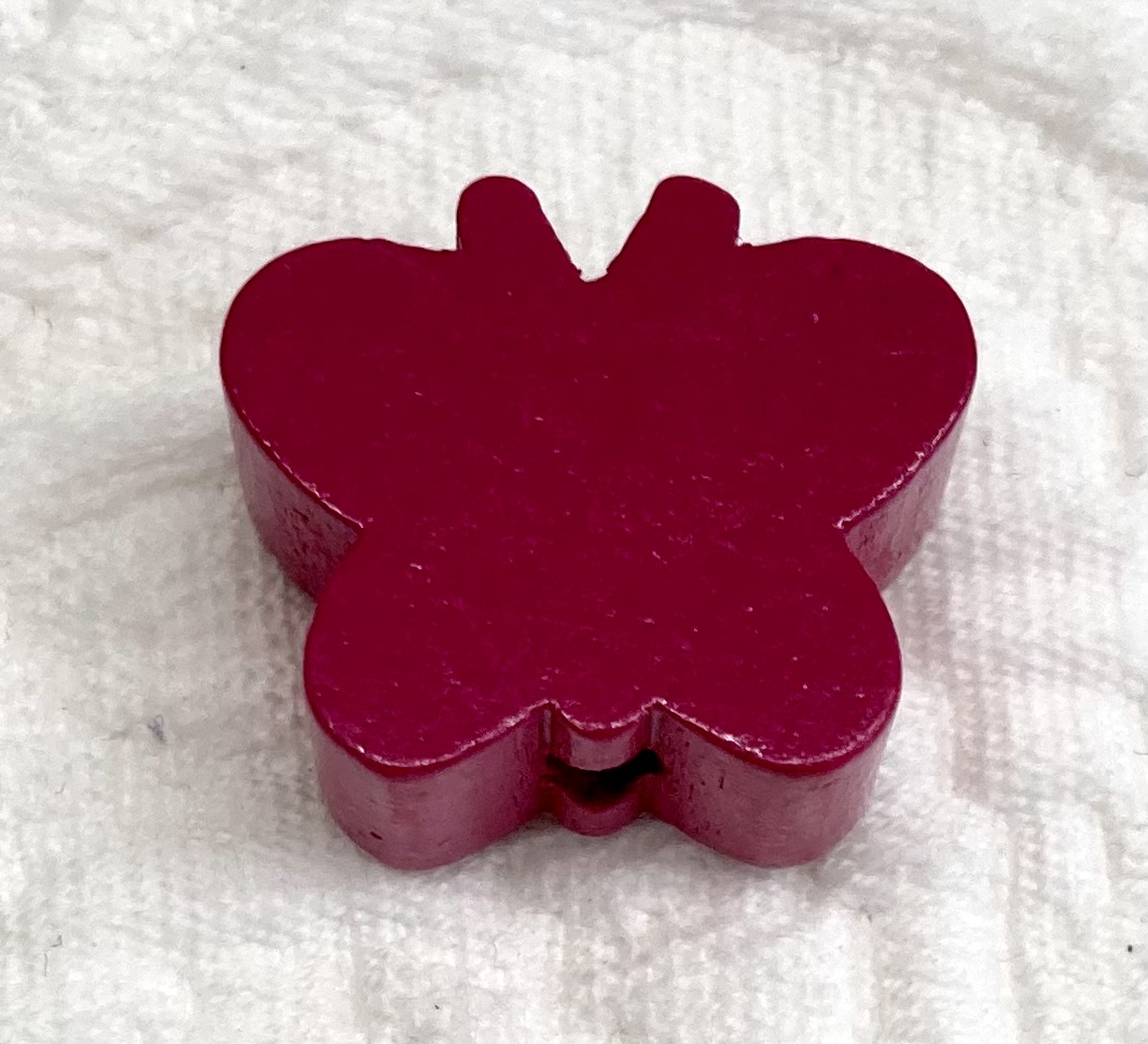 Schmetterlinge uni mini dunkelpink 