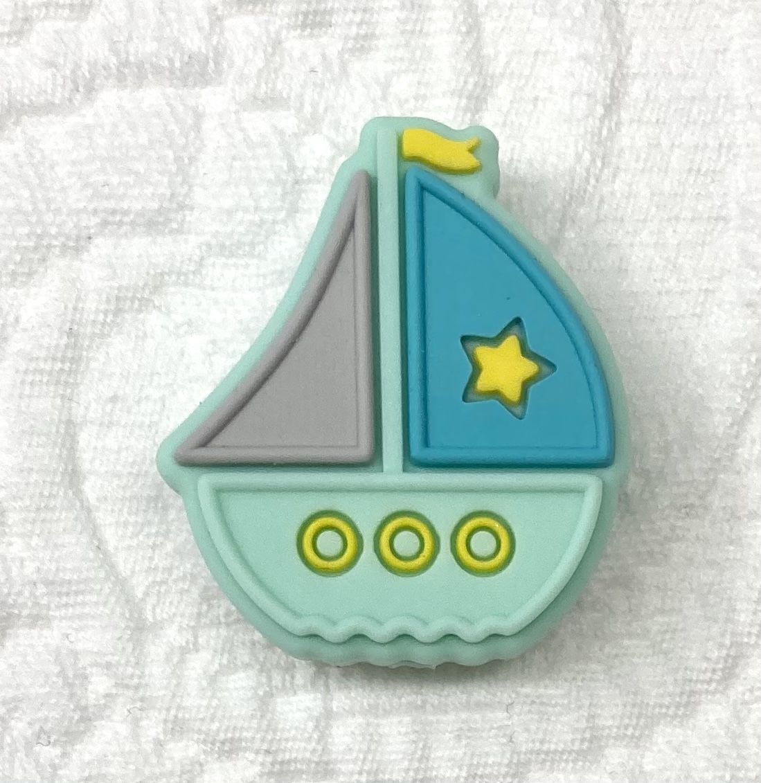 Beissmotiv Segelboot mint 