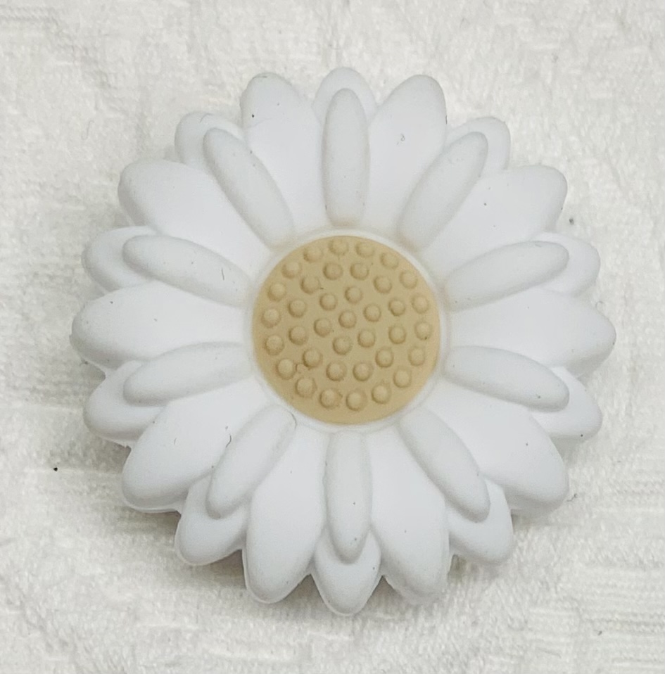 Beissmotiv Big Flower weiss