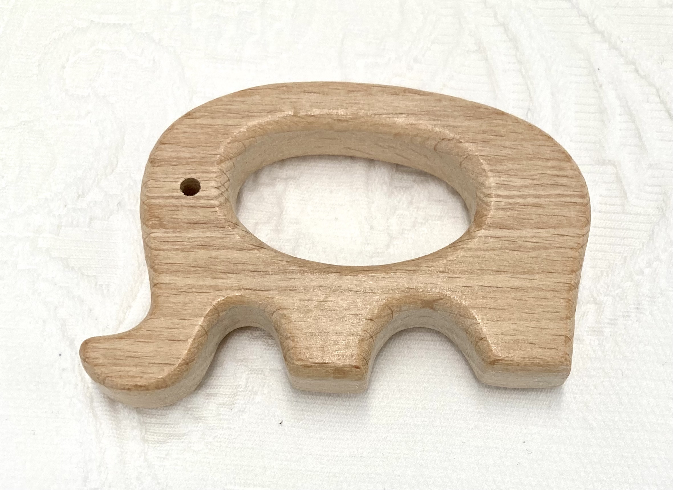 Natur-Holz Anhänger Elefant 