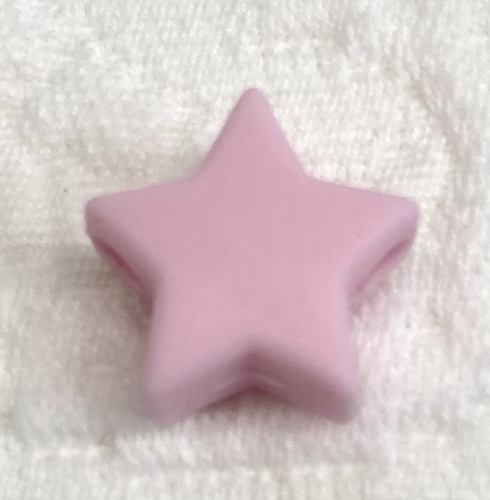 Beissmotiv Mini Sternli pastellrosa 
