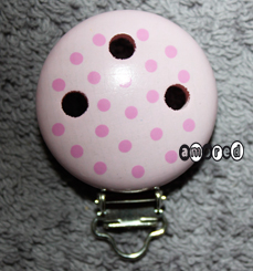 Motivclip Pünktli rosa-pink