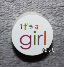 It's a girl Scheibe weiss *by Simi*