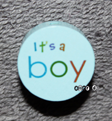 It's a boy Scheibe babyblau *by Simi*