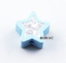 Glitzer Sternli babyblau