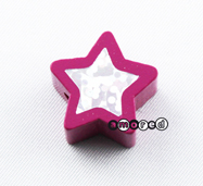 Glitzer Sternli dunkelpink