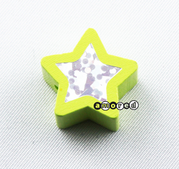 Glitzer Sternli lemon