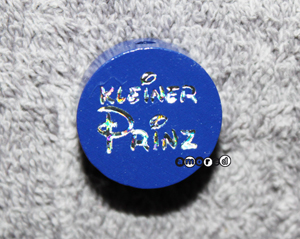 Glitzerscheiben Kleiner Prinz dunkelblau