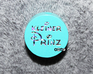 Glitzerscheiben Kleiner Prinz helltürkis