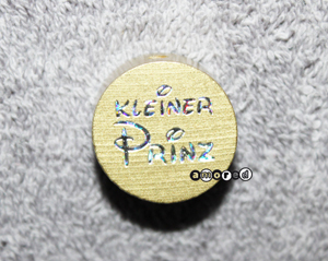 Glitzerscheiben Kleiner Prinz gold