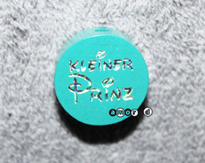 Glitzerscheiben Kleiner Prinz türkis