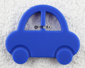 Beissanhänger Auto mittelblau