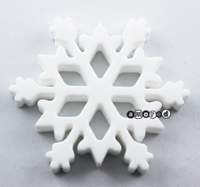 Beissanhänger Snowflake *by Simi* weiss