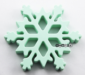 Beissanhänger Snowflake *by Simi* mint