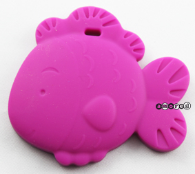 Beissanhänger Fisch *by Simi* pink