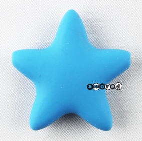 Beissmotiv Sterne skyblau 