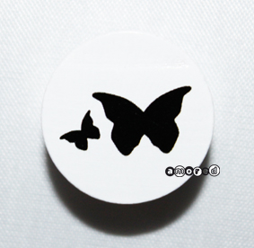 Schmetterling Scheibe weiss *by Simi* 