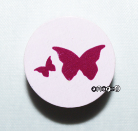 Schmetterling Scheibe rosa *by Simi*