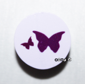 Schmetterling Scheibe flieder *by Simi*