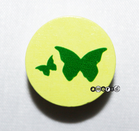 Schmetterling Scheibe lemon *by Simi*