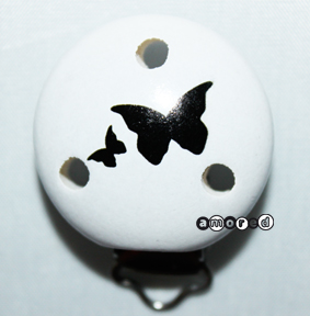 Clip Schmetterling weiss *by Simi*