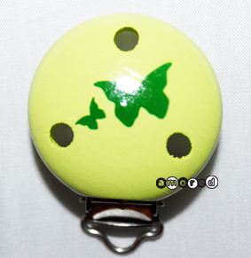 Clip Schmetterling lemon *by Simi*