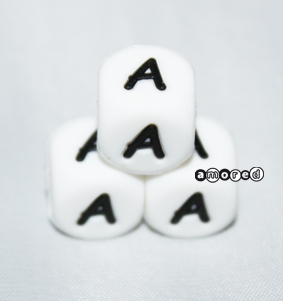 Silikonbuchstaben Würfel Einzeln 