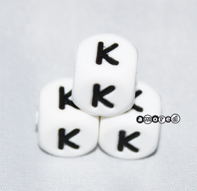 Silikonbuchstaben Würfel Einzeln 