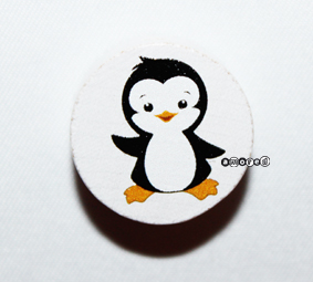 Pinguin Scheibe weiss *by Simi*