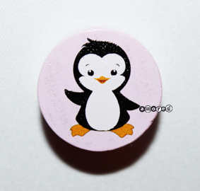 Pinguin Scheibe rosa *by Simi*