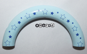Halbring mit Sternen babyblau