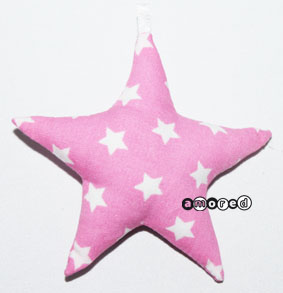Stoffstern *Sterne* rosa 