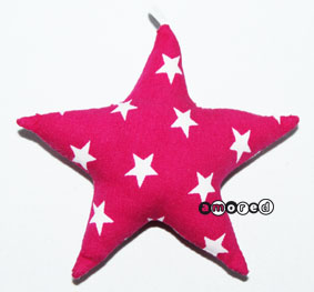 Stoffstern *Sterne* pink 