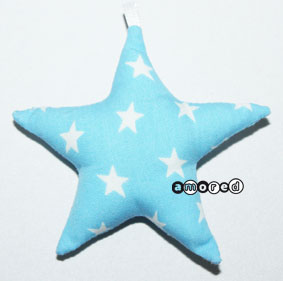 Stoffstern *Sterne* babyblau   