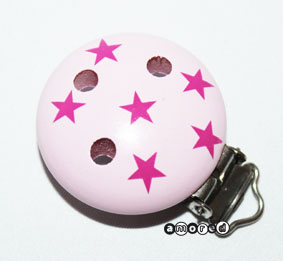 Motivclip Stern rosa-pink