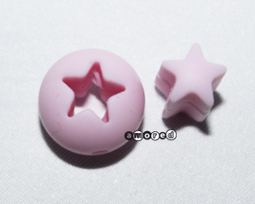 Sternperlen 2-farbig pastellrosa 
