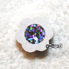 Glitzerblume weiss