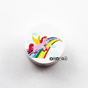 Einhorn Scheibe weiss *by Simi*